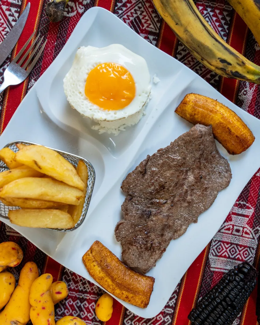 Bistec a lo Pobre